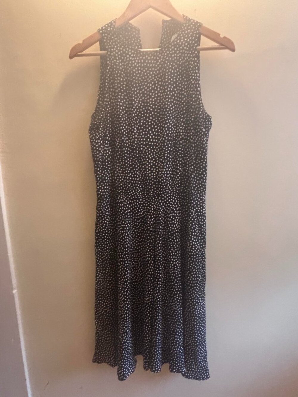 Polkadot fit and flair dress with pockets!